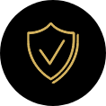 icon of shield with check mark